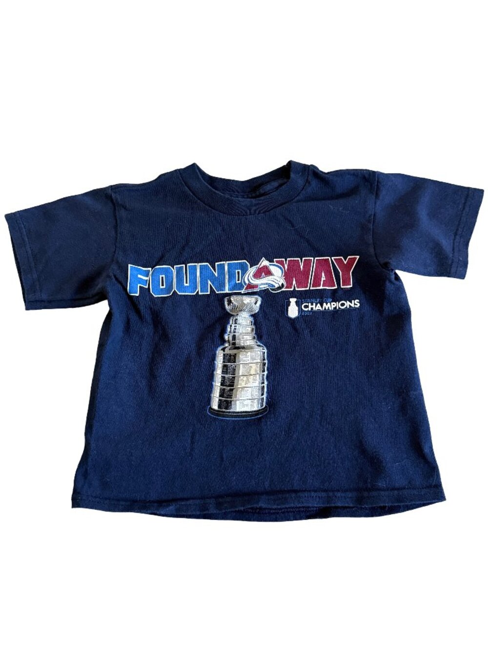 NHL Child's Size 3T Colorado Avalance "Found A Way" Blue T-Shirt